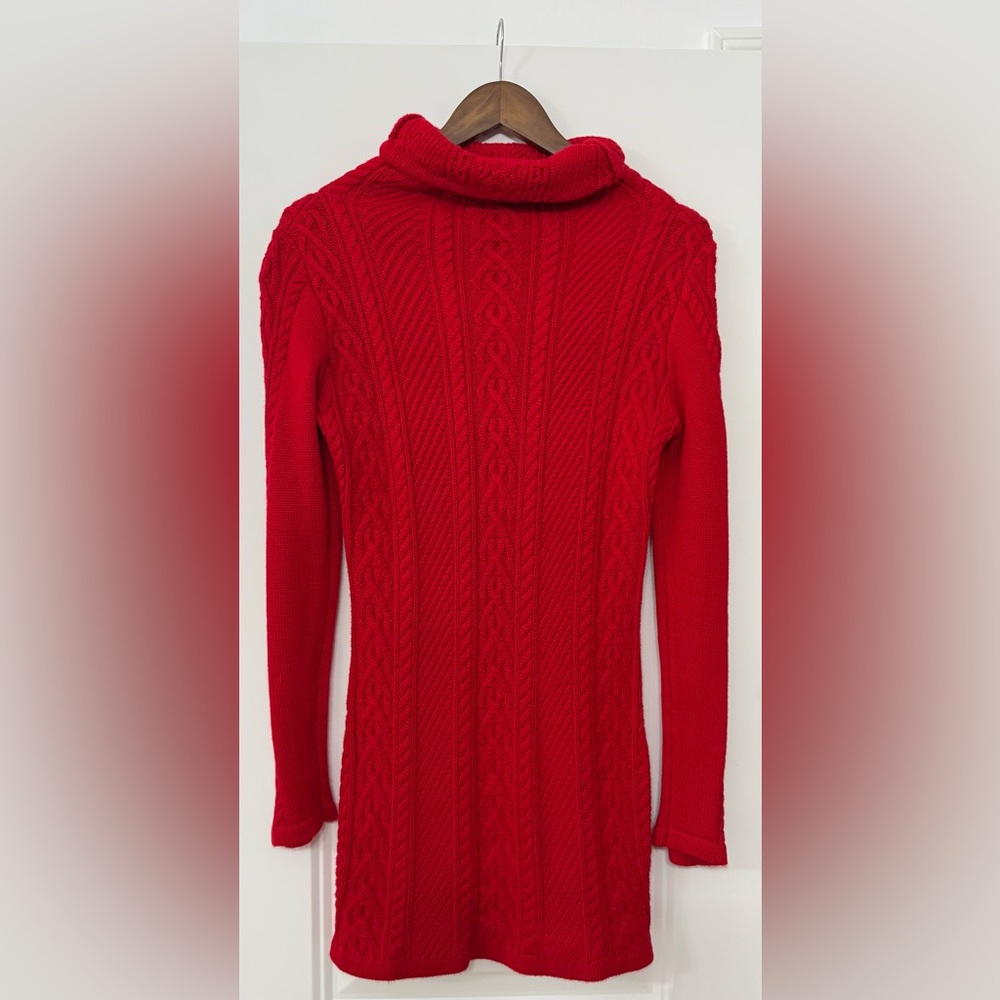 NWOT**** Red Cable Knit Sweater Dress